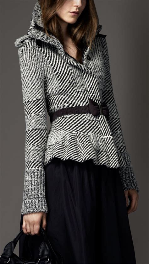 burberry peplum|Burberry cashmere cape jacket.